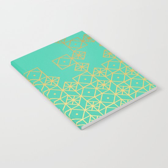 Geometric Turquoise Notebook