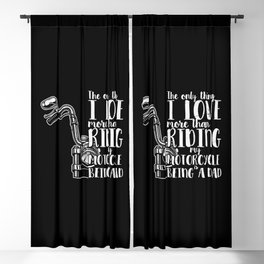 Motorcycle Riding Dad Blackout Curtain