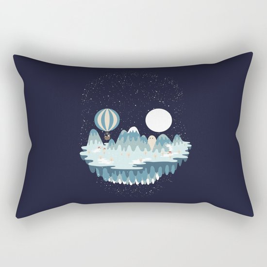 Winter skull Rectangular Pillow