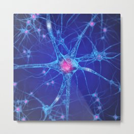 Neurons Metal Print