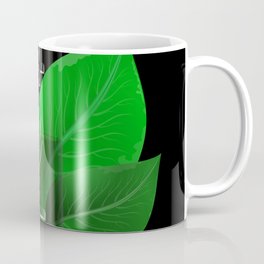 Battery with green leaves Coffee Mug