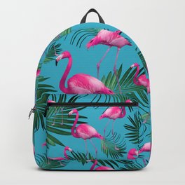 Summer Flamingo Palm Vibes #2 #tropical #decor #art #society6 Backpack