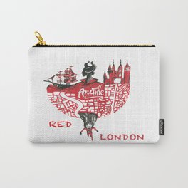 Red London Carry-All Pouch | Redlondon, Illustrated, Fandom, Bookfandom, Watercolor, Bookishart, Painting, Adsom, Illustration, Bookish 