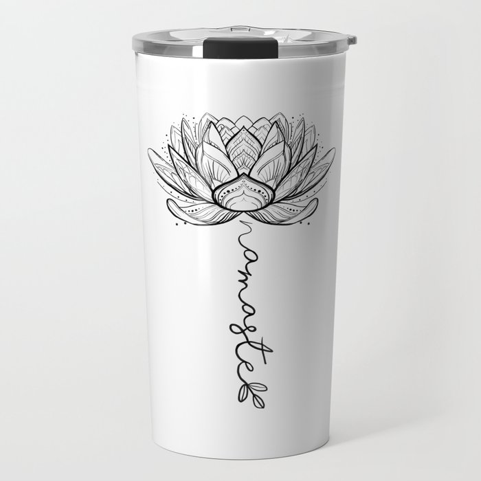 Namaste Lotus Flower Travel Mug