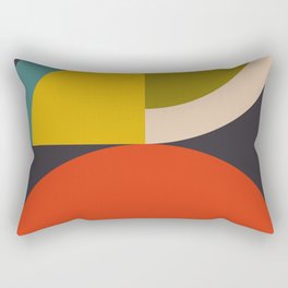mid century bauhaus geometric large 3 Rectangular Pillow