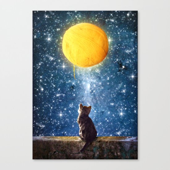 A Yarn of Moon Canvas Print