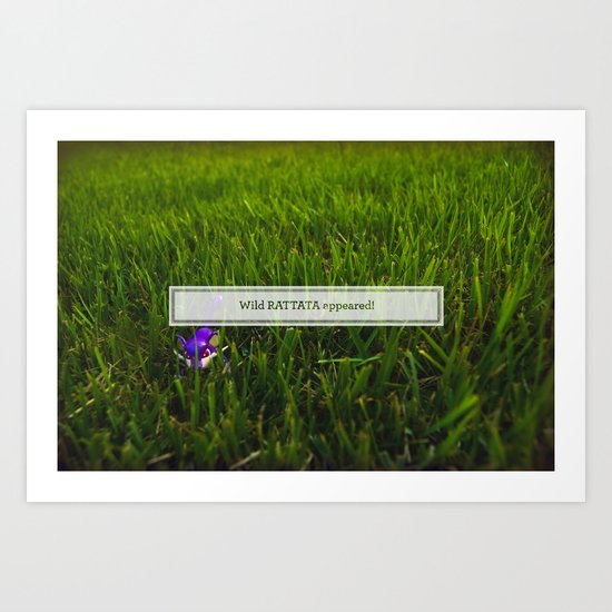 Avoiding tall grass Art Print