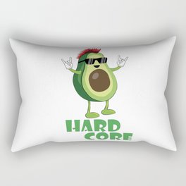 Hard Core Avocado Funny Rectangular Pillow