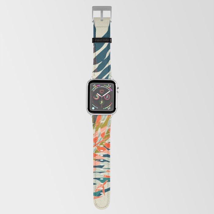 colorful palm leaves Apple Watch Band