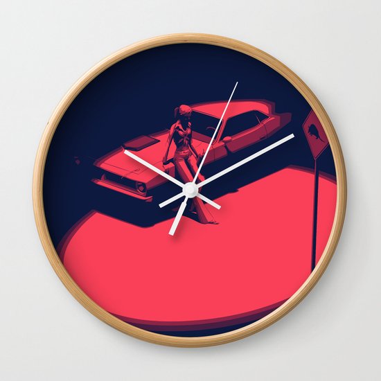 Peachy Wall Clock