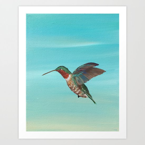 Hummingbird on the Move Art Print