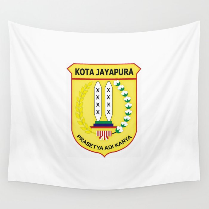 Flag of Bandung, indonesia Wall Tapestry
