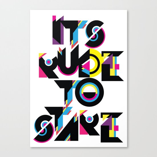It's Rude To Stare Canvas Print