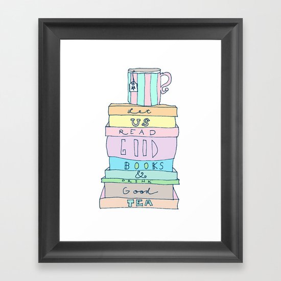 Good Books Framed Art Print