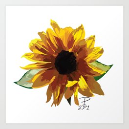 Sunny Flower Dos (LIGHT) Art Print
