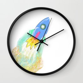 Rocket Wall Clock
