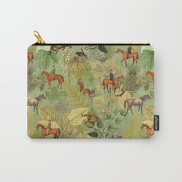 Horseback Riding In The Woods Carry-All Pouch