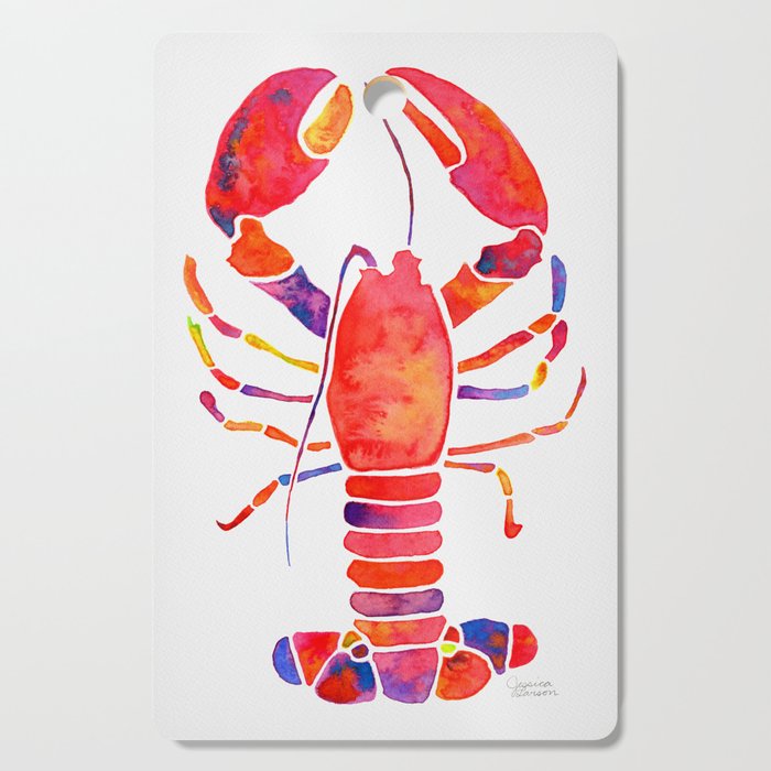 Lobster Watercolor Cutting Board