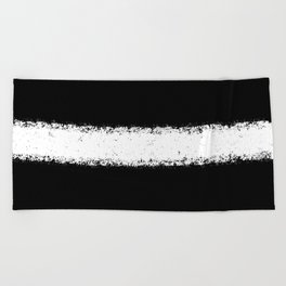 Black and white stripes 2 Beach Towel
