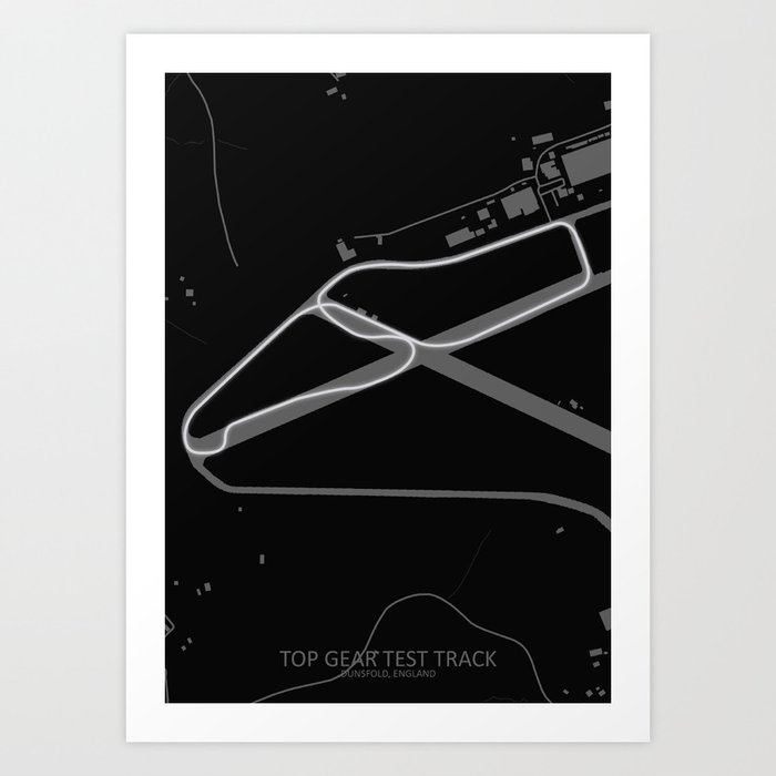 Top Gear Test Track, Dunsfold Aerodrome Art Print