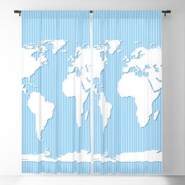 World map Blackout Curtain