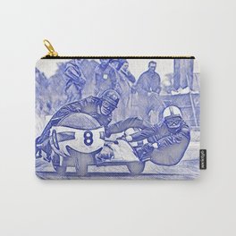 Sidecar racing Carry-All Pouch | Shell, Graphicdesign, Racing, Vintage, Speed, Goodwood, Vinales, Retro, Sidecar, Motogp 