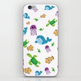 sea creatures iPhone Skin