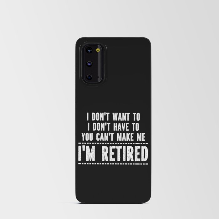 Funny Retirement Saying Android Card Case