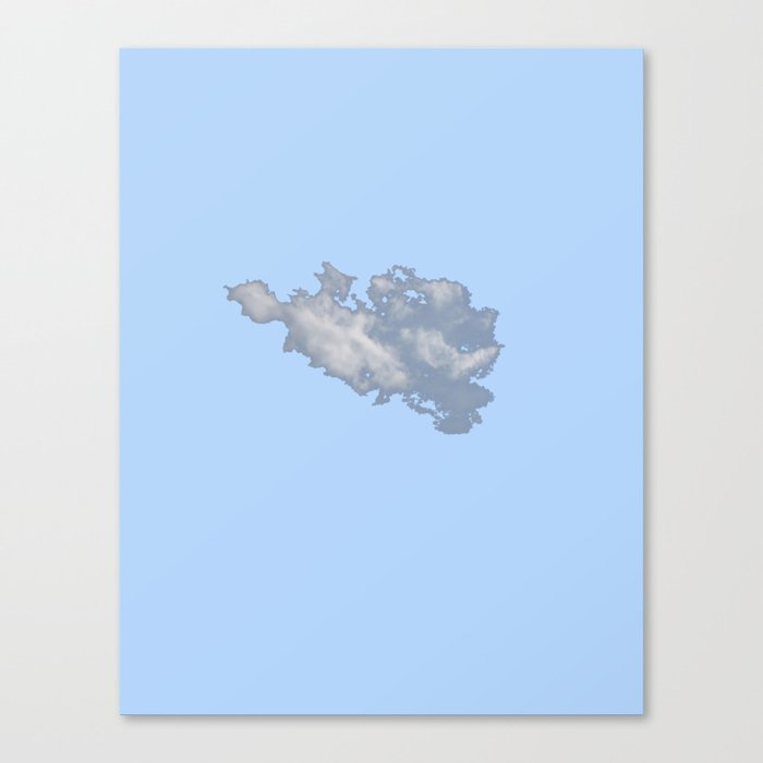 Cloud on Blue 3 Canvas Print by colacarp