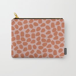 Ink Spot Pattern Terracotta Blush  Carry-All Pouch