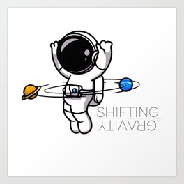 Shifting Gravity Logo Art Print