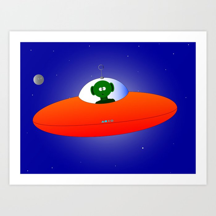 Flying Saucer Art Print