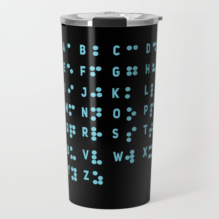 Impaired Letters Awareness Dots Braille Travel Mug