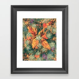  Comforting florals Framed Art Print