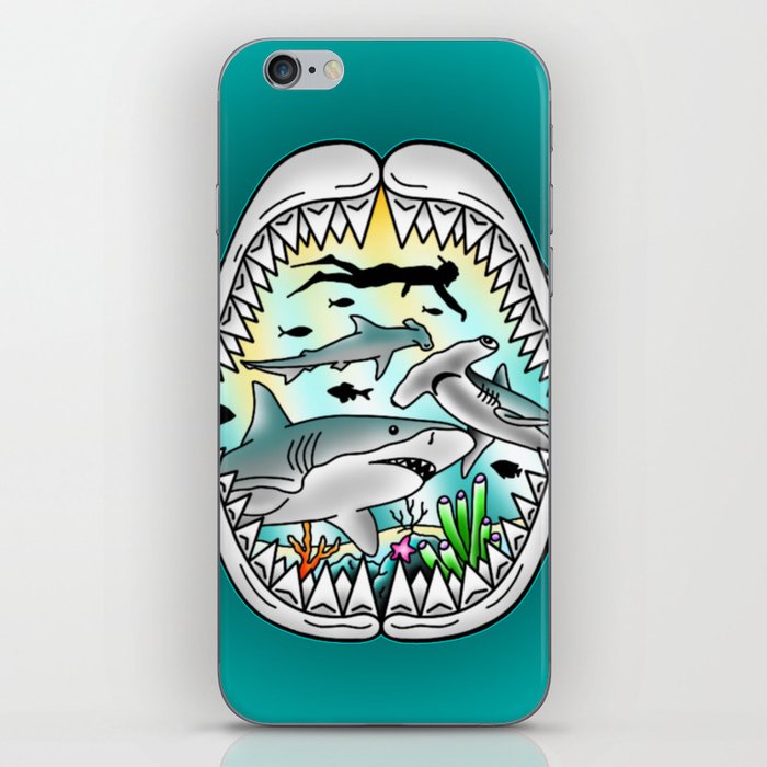 Shark Swim iPhone Skin