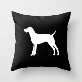 German Shorthair Pointer dog breed pet portraits dog silhouette unique dog breeds Throw Pillow