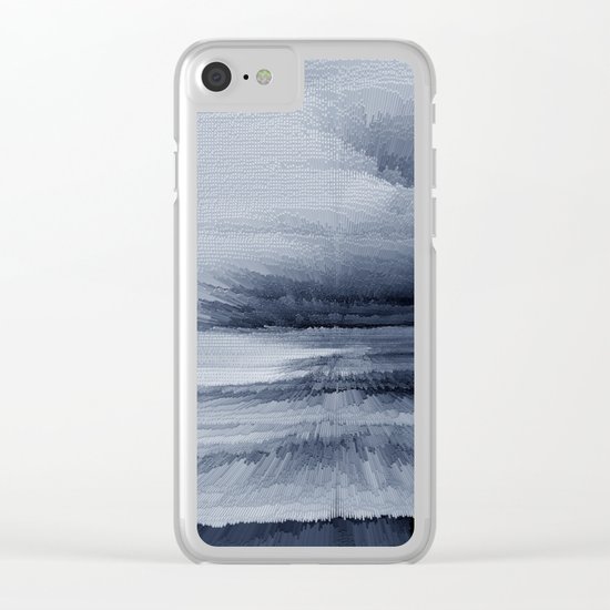 Abstract black painting 2 Clear iPhone Case