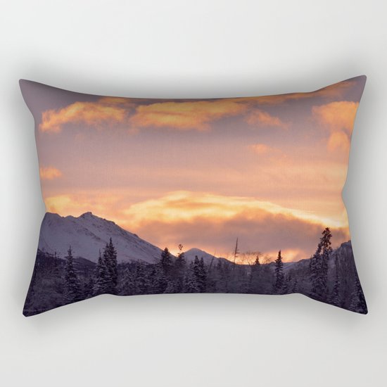 Flat Top Sunrise Rectangular Pillow