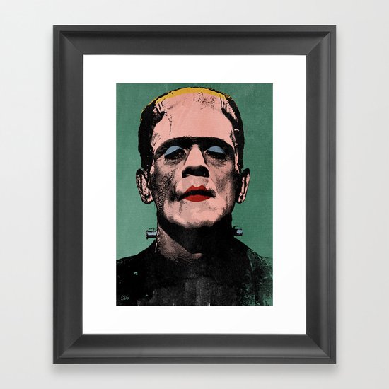 The Fabulous Frankenstein's Monster Framed Art Print