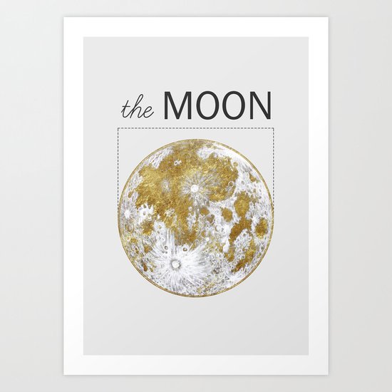 Golden Moon Art Print