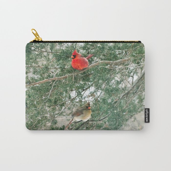 Tree for Two (Northern Cardinals) Carry-All Pouch