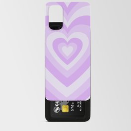 Y2K hearts Purple Android Card Case