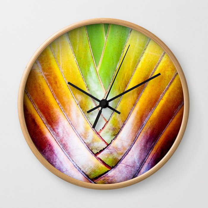 Maui Palm Wall Clock