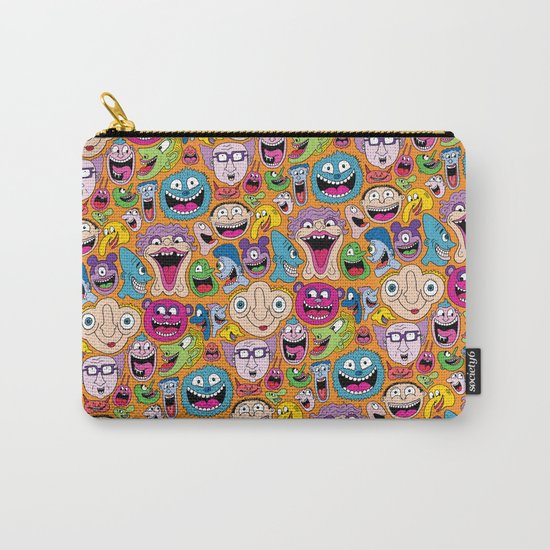 Creepy Smiles Pattern Carry-All Pouch
