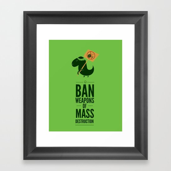 Occupy Jurassic Park Framed Art Print