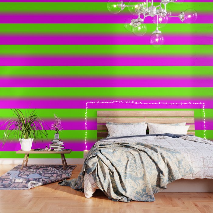 Fluorescent Neon Hot Pink Wrapping Paper by PodArtist