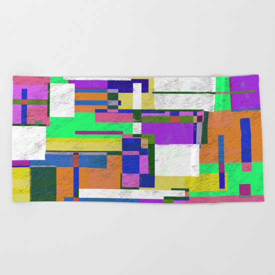 Pastel Geometry Beach Towel