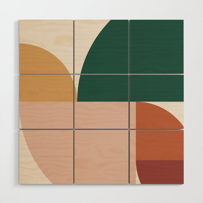 Abstract Geometric 11 Wood Wall Art