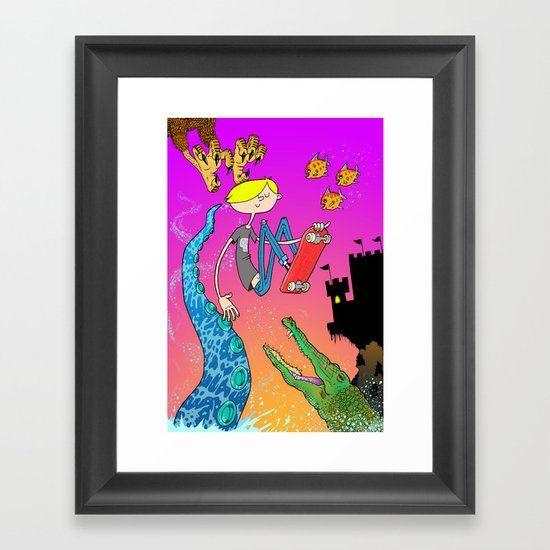 Have Fun Storming the Castle! Framed Art Print