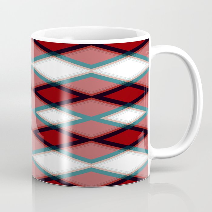 Diamond Pattern Design Coffee Mug